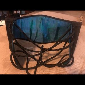 Double-sided Black and Blue corset